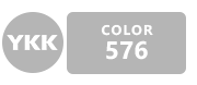 Tutte le cerniere YKK grigie con codice colore 576